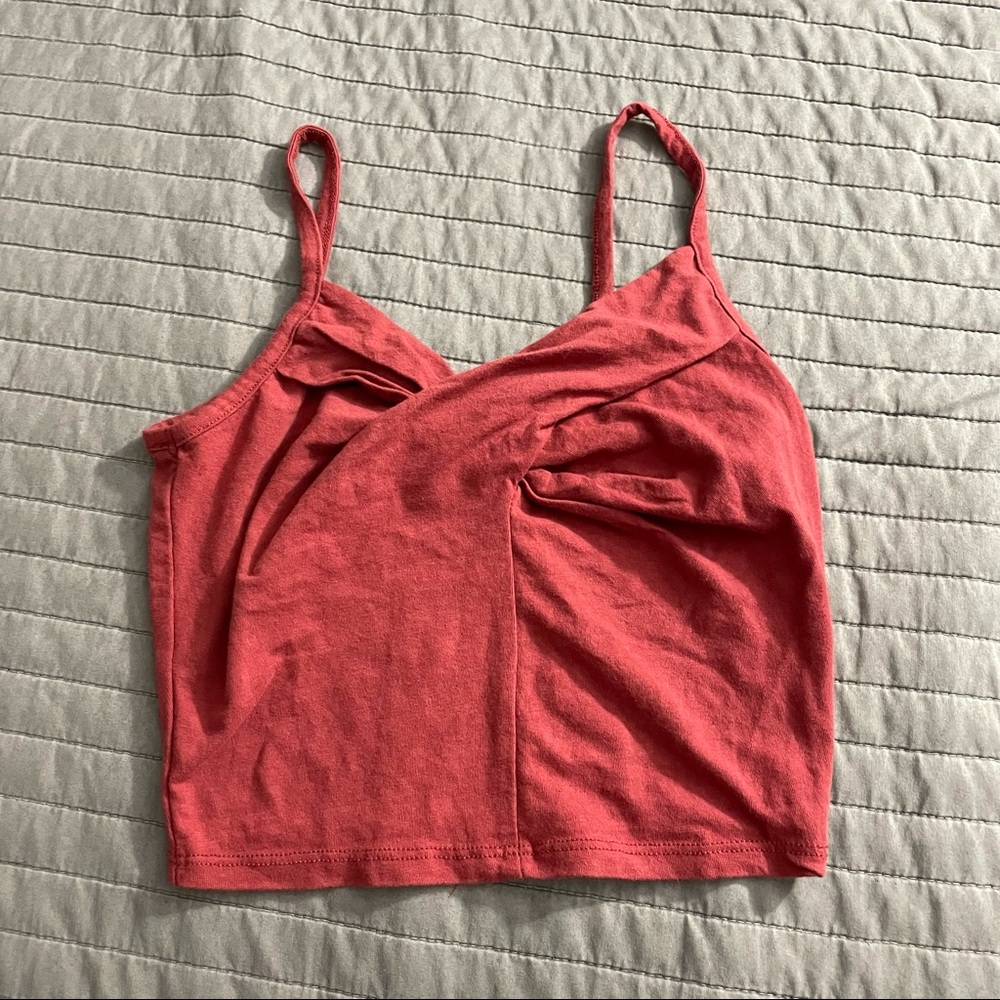 bozzolo cross tank top crop top!wine reddish color